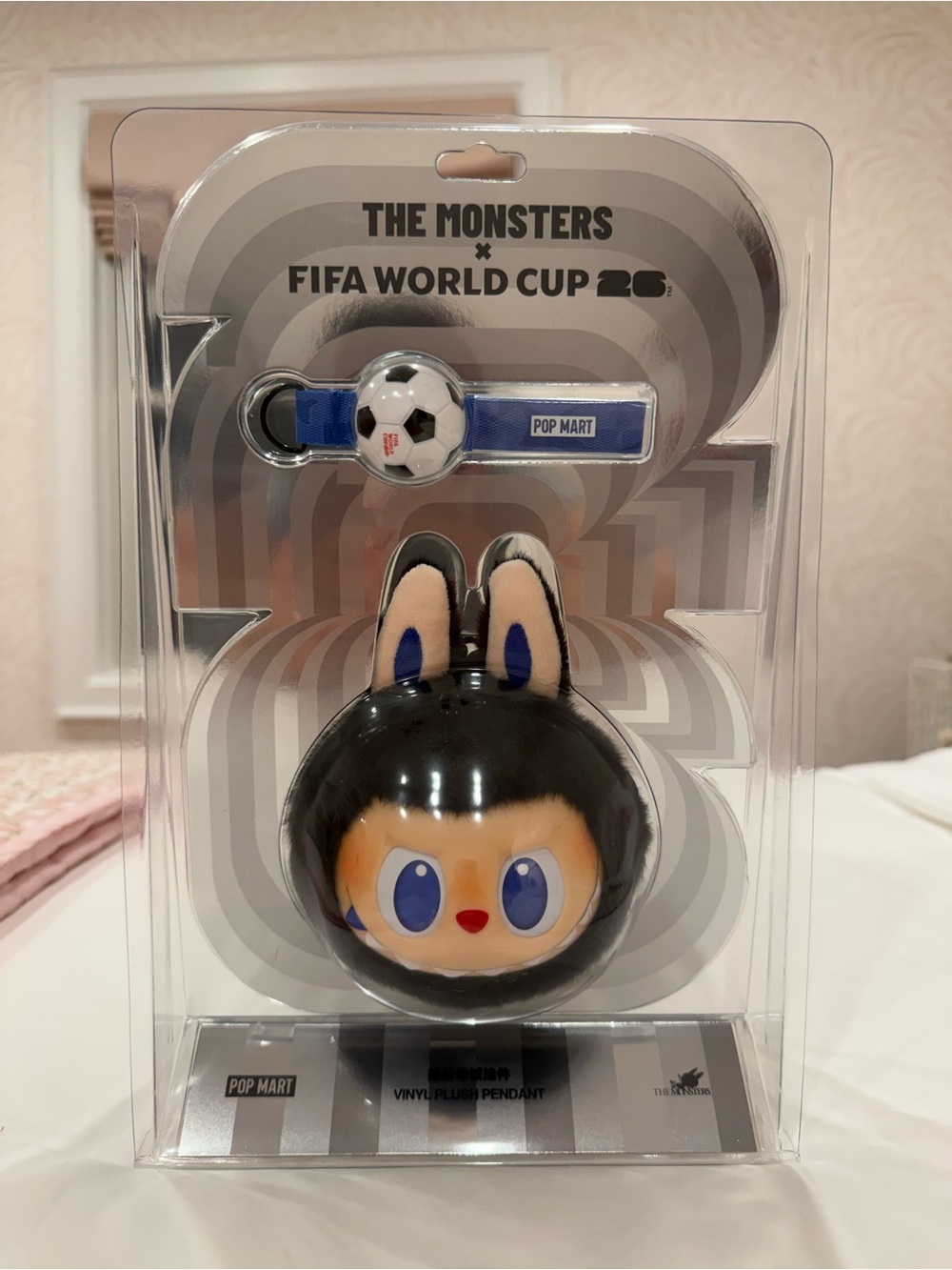 Pop Mart The Monsters X FIFA World Cup Collab Vinyl Plush on Lanyard